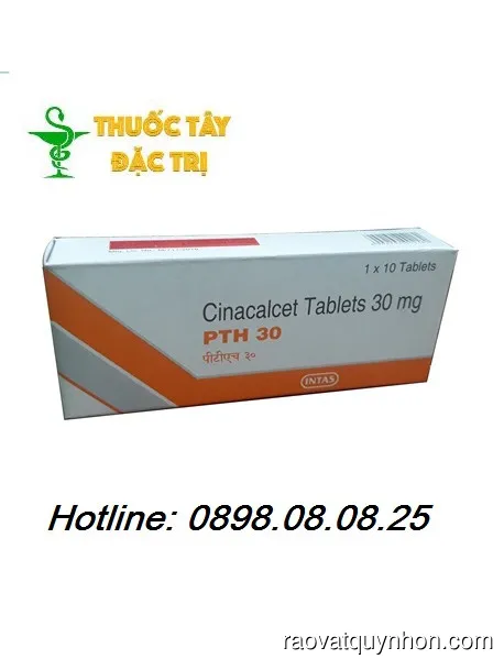Cinacalcet 30mg hộp 10 viên trị bệnh gì?