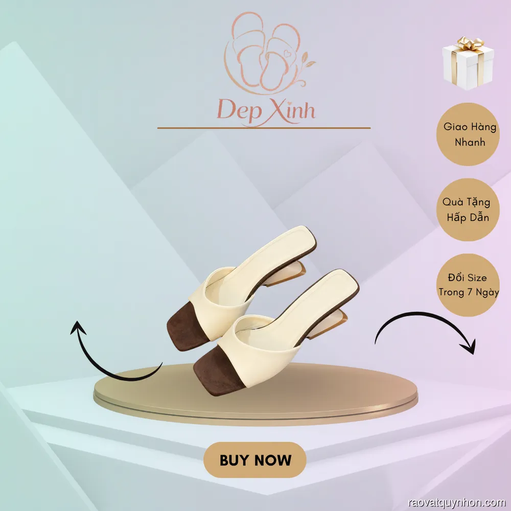 Giải cứu đôi chân công sở với đôi dép cao gót đế vuông siêu êm