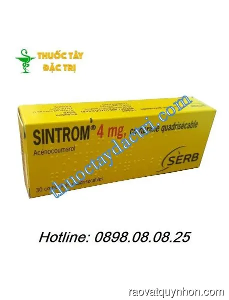 Sintrom 4mg là gì? Thuốc sintrom 4mg điều trị bệnh gì?