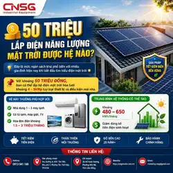 50 triệu lắp điện năng lượng mặt trời hệ nào?