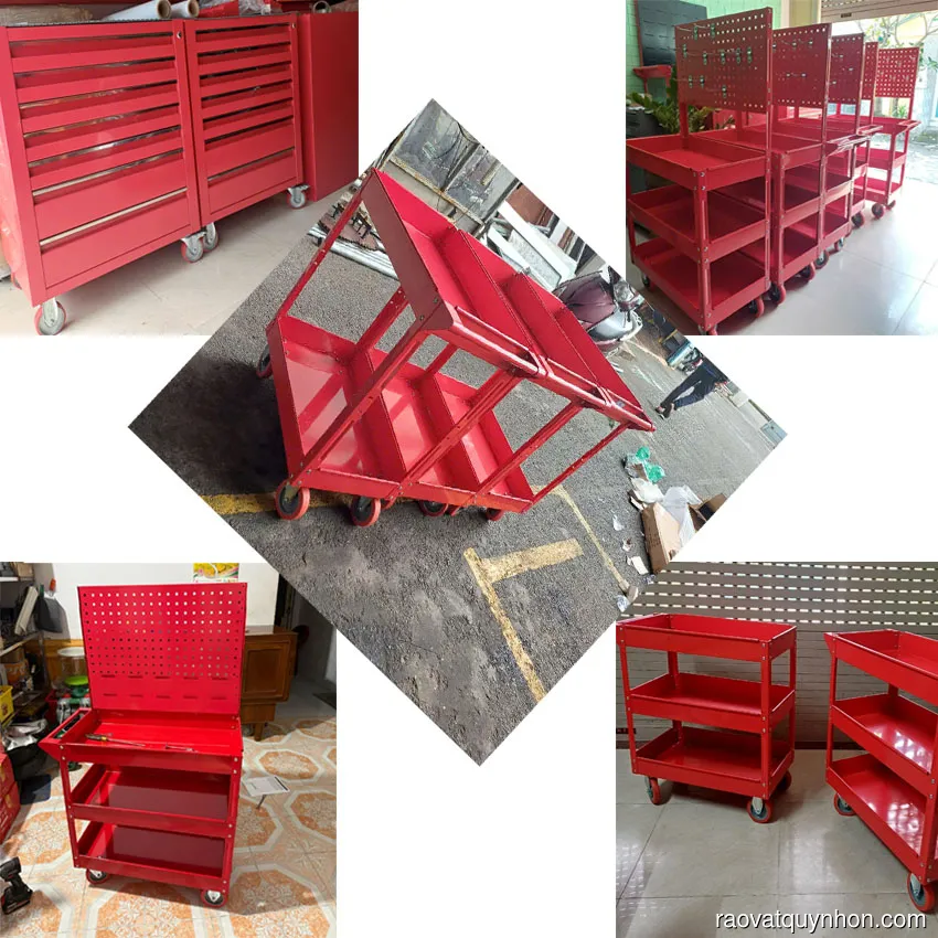 Xe đẩy 3 ngăn kết hợp Bảng treo