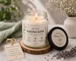 Nến thơm hương bưởi